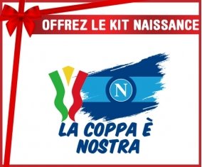 kit naissance bébé personnalisé Napoli : La coppa è nostra