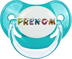 Tétine Prénom ou texte personnalisée alphabet style-38 : Embout Physiologique personnalisée