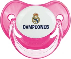 Real Madrid : Campeones 34 Liga design-2 : Rose classique Tétine embout physiologique