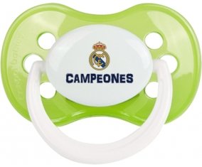 Real Madrid : Campeones 34 Liga design-2 : Vert classique Tétine embout anatomique