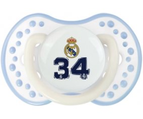 Real Madrid : Campeones 34 Liga design-3 : Blanc-cyan classique Tétine embout Lovi Dynamic