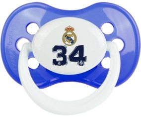 Real Madrid : Campeones 34 Liga design-3 : Bleu classique Tétine embout anatomique