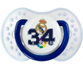 Real Madrid : Campeones 34 Liga design-4 : Marine-blanc-bleu classique Tétine embout Lovi Dynamic