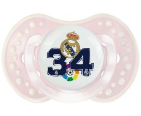 Real Madrid : Campeones 34 Liga design-4 : Retro-rose-tendre classique Tétine embout Lovi Dynamic