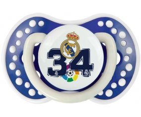 Real Madrid : Campeones 34 Liga design-4 : Bleu-marine phosphorescente Tétine embout Lovi Dynamic