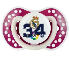 Real Madrid : Campeones 34 Liga design-4 : Fuchsia phosphorescente Tétine embout Lovi Dynamic