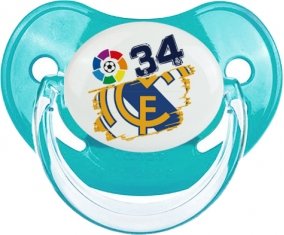 Real Madrid : Campeones 34 Liga design-6 : Sucette Physiologique personnalisée