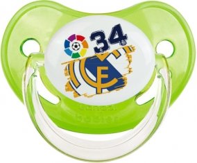 Real Madrid : Campeones 34 Liga design-6 : Vert classique Tétine embout physiologique