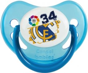 Real Madrid : Campeones 34 Liga design-6 : Bleue phosphorescente Tétine embout physiologique