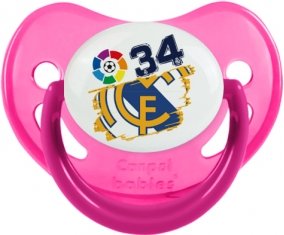 Real Madrid : Campeones 34 Liga design-6 : Rose phosphorescente Tétine embout physiologique