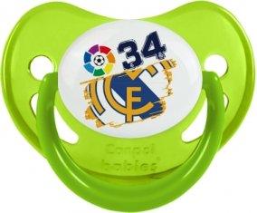 Real Madrid : Campeones 34 Liga design-6 : Vert phosphorescente Tétine embout physiologique