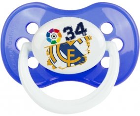 Real Madrid : Campeones 34 Liga design-6 : Sucette Anatomique personnalisée