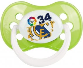 Real Madrid : Campeones 34 Liga design-6 : Vert classique Tétine embout anatomique