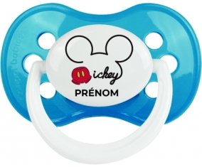 Disney Mickey short avec prénom : Cyan classique Tétine embout anatomique