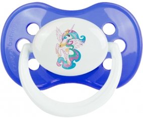 My Little Pony Princesse Célestia design-3 avec prénom : Sucette Anatomique personnalisée