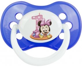 Disney Minnie Numéro 1 anniversaire : Sucette Anatomique personnalisée