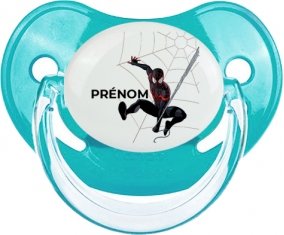 Spiderman design-4 avec prénom : Sucette Physiologique personnalisée