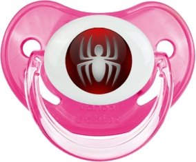 Spiderman bouton araigné : Rose classique Tétine embout physiologique