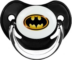 Batman logo noir et jaune : Noir classique Tétine embout physiologique