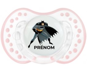 Batman avec prénom : Retro-blanc-rose-tendre classique Tétine embout Lovi Dynamic