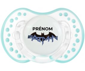 Batman logo design-3 avec prénom : Retro-blanc-lagon classique Tétine embout Lovi Dynamic