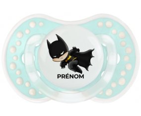 Batman kids logo design-4 avec prénom : Retro-turquoise-lagon classique Tétine embout Lovi Dynamic