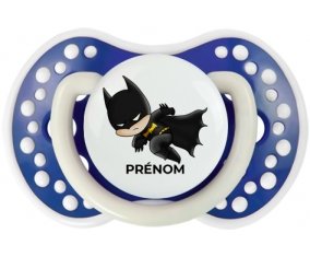 Batman kids logo design-4 avec prénom : Bleu-marine phosphorescente Tétine embout Lovi Dynamic