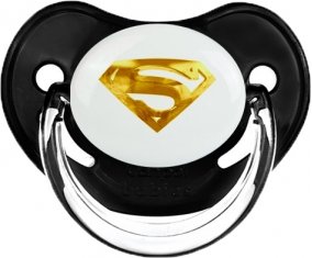 Logo Superman doré : Noir classique Tétine embout physiologique