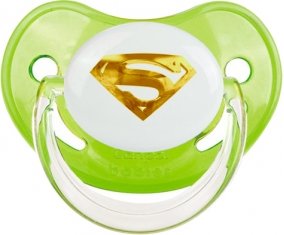 Logo Superman doré : Vert classique Tétine embout physiologique