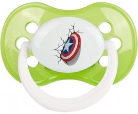 Bouclier Captain America casse le mur : Vert classique Tétine embout anatomique