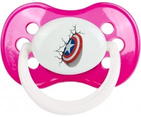 Bouclier Captain America casse le mur : Rose foncé classique Tétine embout anatomique