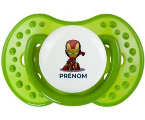 Iron man kids avec prénom : Sucette LOVI Dynamic personnalisée