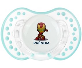 Iron man kids avec prénom : Retro-blanc-lagon classique Tétine embout Lovi Dynamic