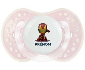 Iron man kids avec prénom : Retro-rose-tendre classique Tétine embout Lovi Dynamic