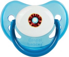 Reacteur arc Iron man : Bleue phosphorescente Tétine embout physiologique