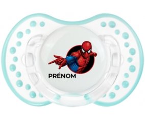 Spiderman design-6 avec prénom : Retro-blanc-lagon classique Tétine embout Lovi Dynamic