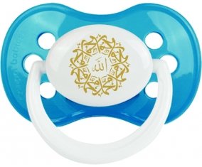 Allah & Mohamed en arabe : Cyan classique Tétine embout anatomique