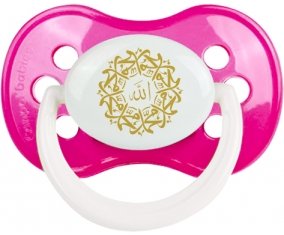 Allah & Mohamed en arabe : Rose foncé classique Tétine embout anatomique