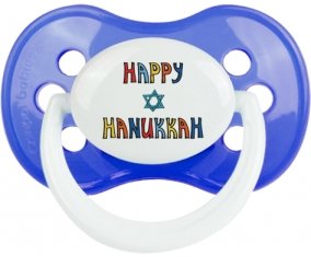 Judaisme : Happy hanukkah design-2 : Sucette Anatomique personnalisée