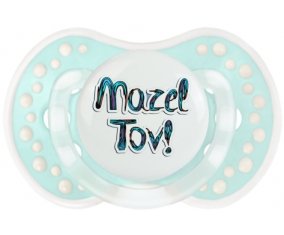 Judaisme : mazel tov hebrew design-3 : Retro-turquoise-lagon classique Tétine embout Lovi Dynamic