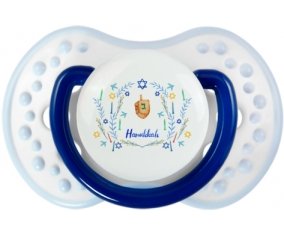 Judaisme : Hanoukkia design-3 : Marine-blanc-bleu classique Tétine embout Lovi Dynamic