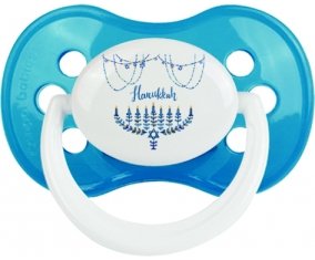 Judaisme : Hanoukkia design-4 : Cyan classique Tétine embout anatomique