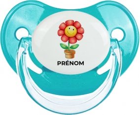 Jouet toys Fleur avec prénom : Sucette Physiologique personnalisée