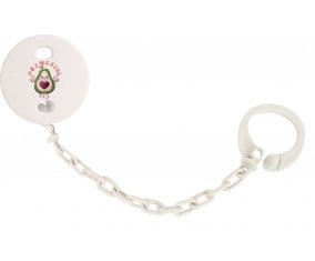 Attache-tétineAnimaux rigolos Princesse couleur Blanc