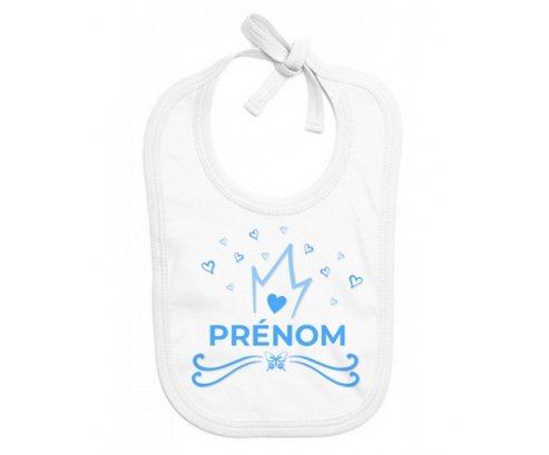 Autres Bavoir Bebe Bleu Carte Tunisie Avec Drapeau Avec Prenom Personnalise Bebe Puericulture