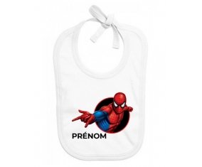 Bavoir bébé personnalisé Spiderman design-6 avec prénom