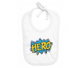 Bavoir bébé personnalisé Hero