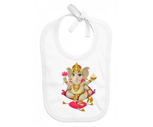 Bavoir bébé personnalisé Hindouisme Ganesha