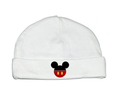 Bonnet bébé personnalisé Disney Mickey short rouge