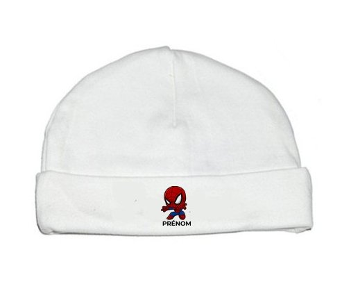 Bonnet bébé personnalisé Spiderman kids design-2 avec prénom